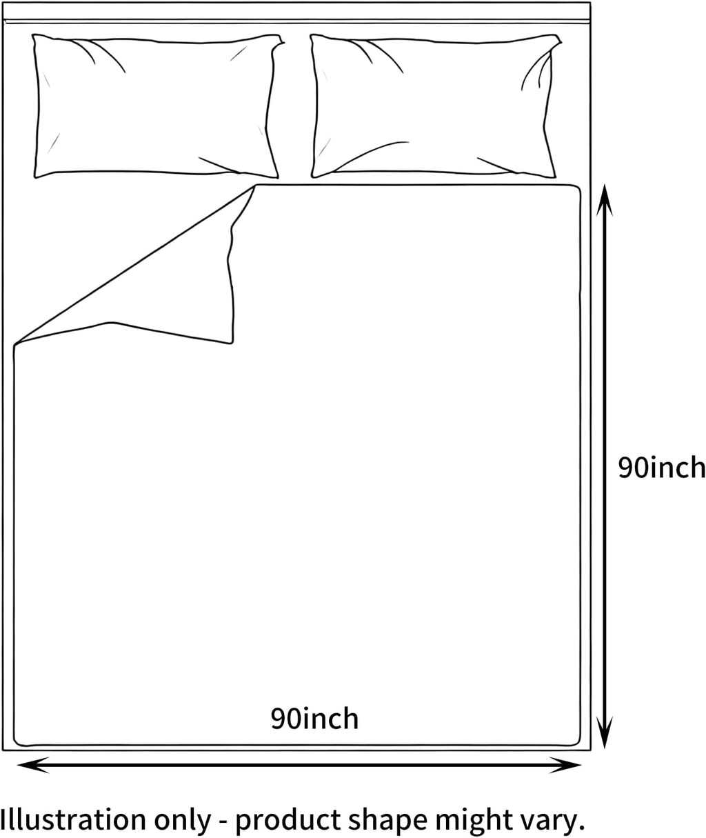 Smoke Gray Cotton Thermal Blanket Queen Size