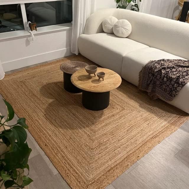 6x9 Rectangular Braided Jute Rug