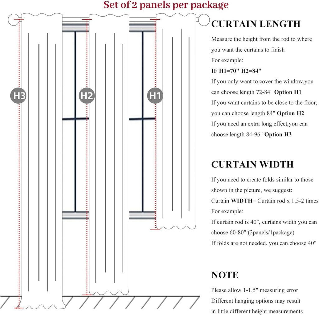 Dark Flax Linen Blackout Curtains 2 Pack