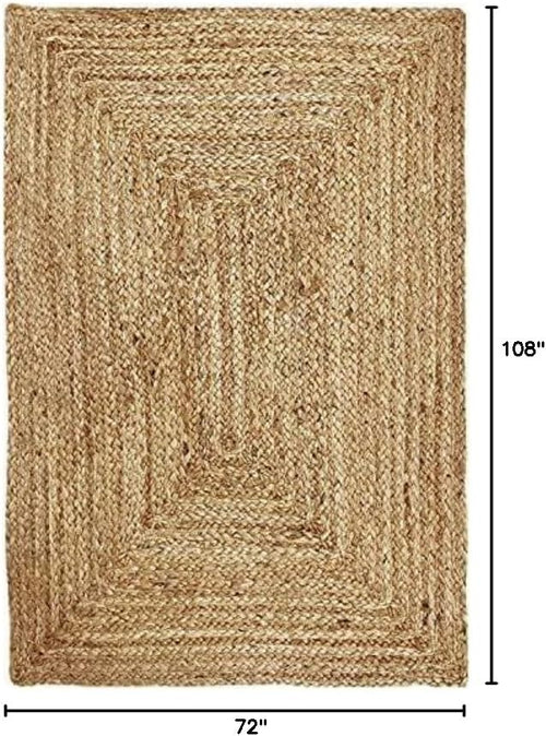 6x9 Rectangular Braided Jute Rug