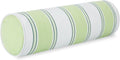 Striped Green Outdoor Bolster Pillow Cover