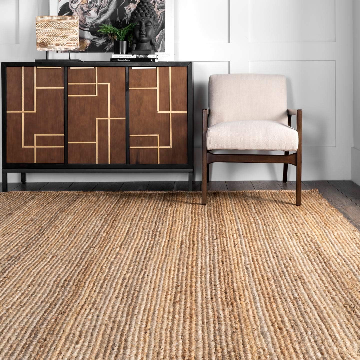 6x9 Natural Jute Farmhouse Rug