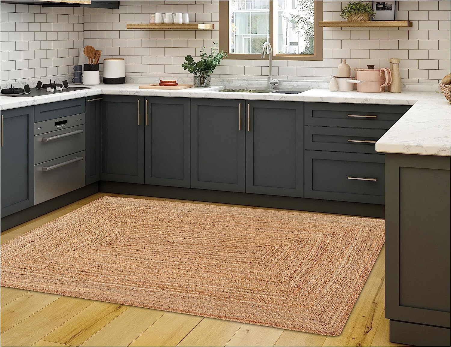 6x9 Rectangular Braided Jute Rug