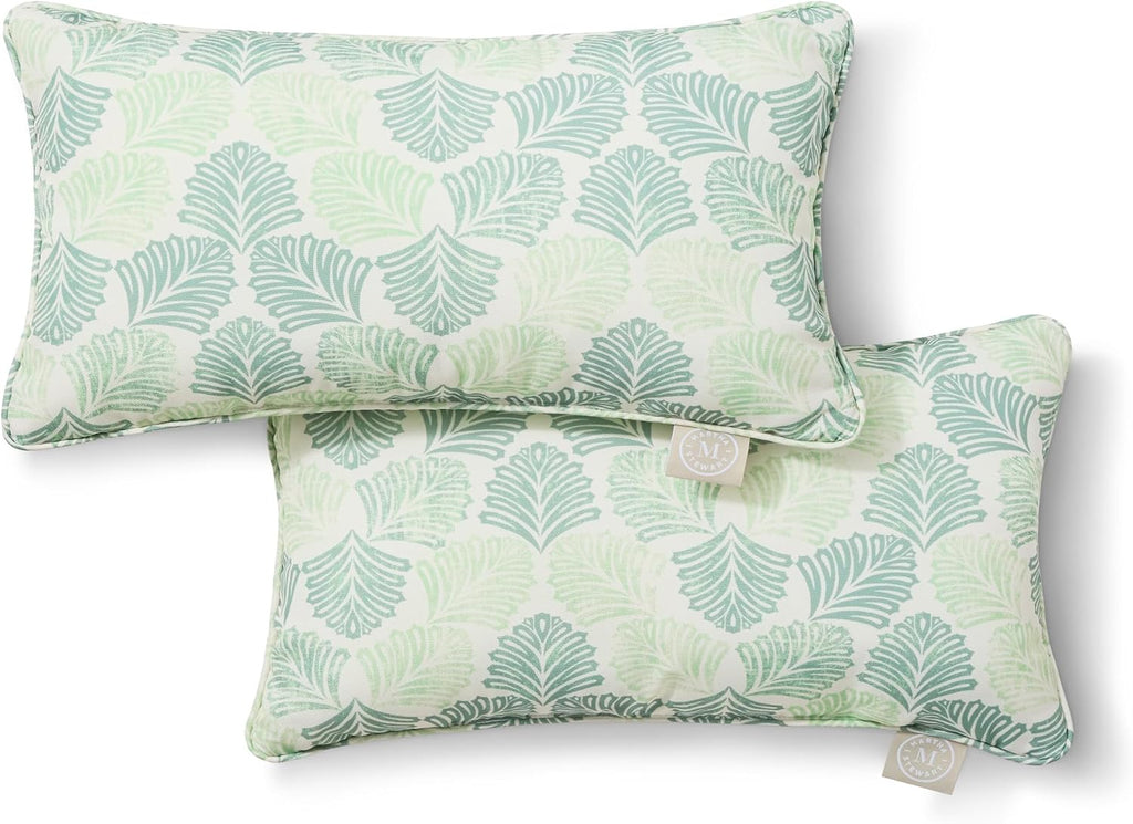 Tropical Green Lumbar Pillows 2 Pack