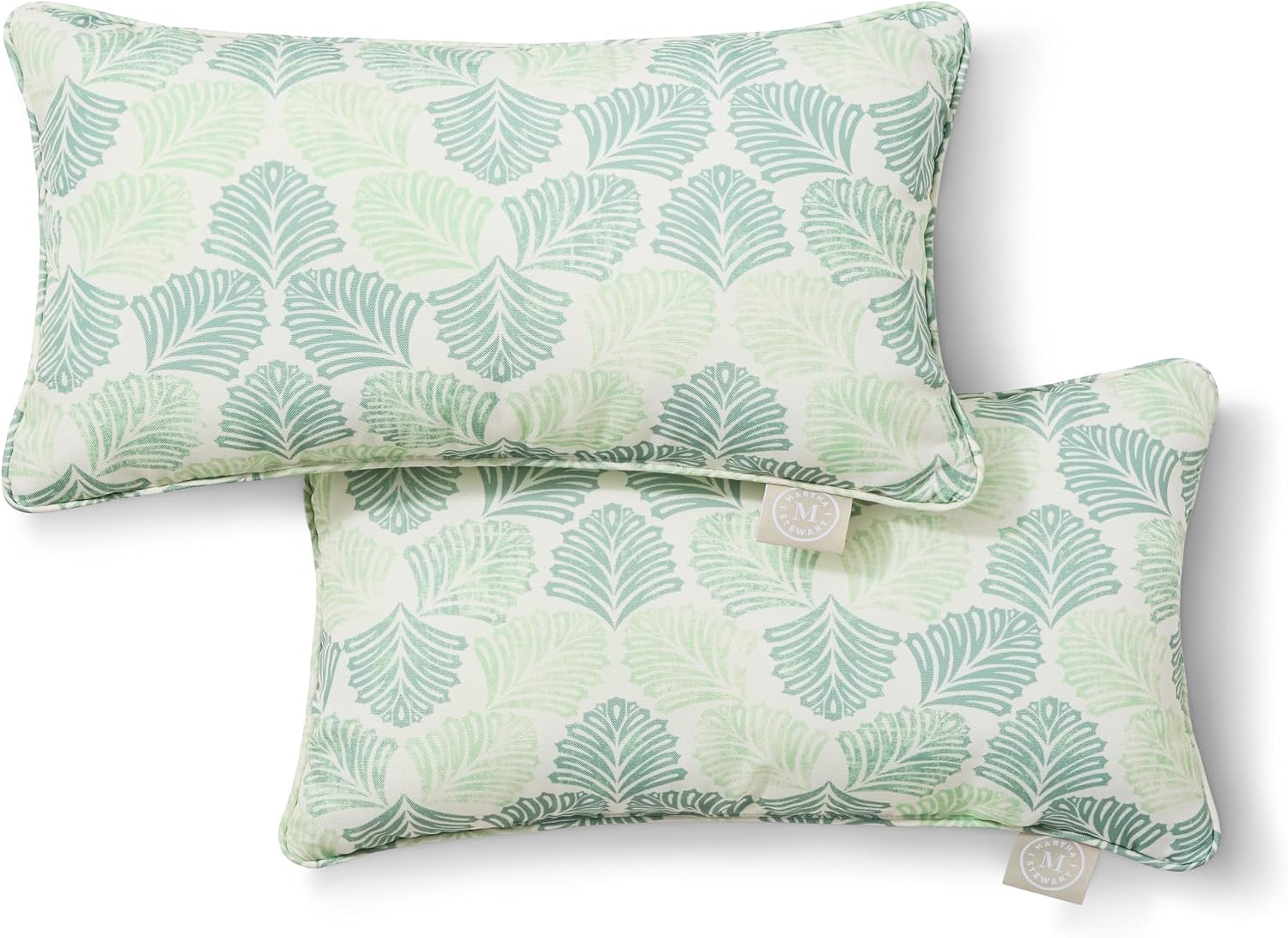 Tropical Green Lumbar Pillows 2 Pack