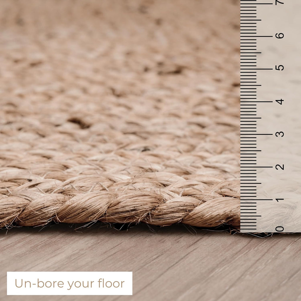 Oval Braided Jute Rug 3x5