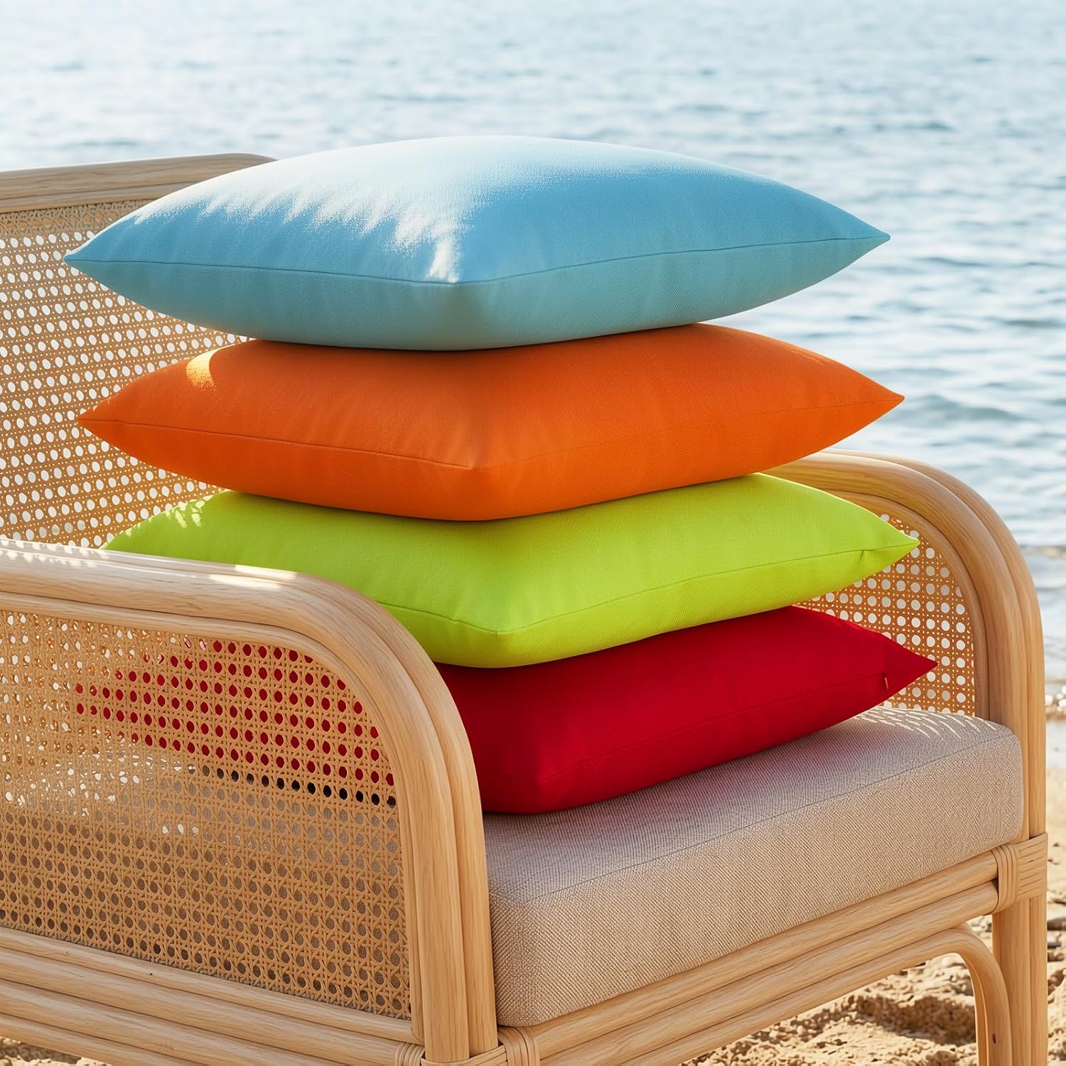 Fluorescent Green Outdoor Pillow Covers 2 Pack