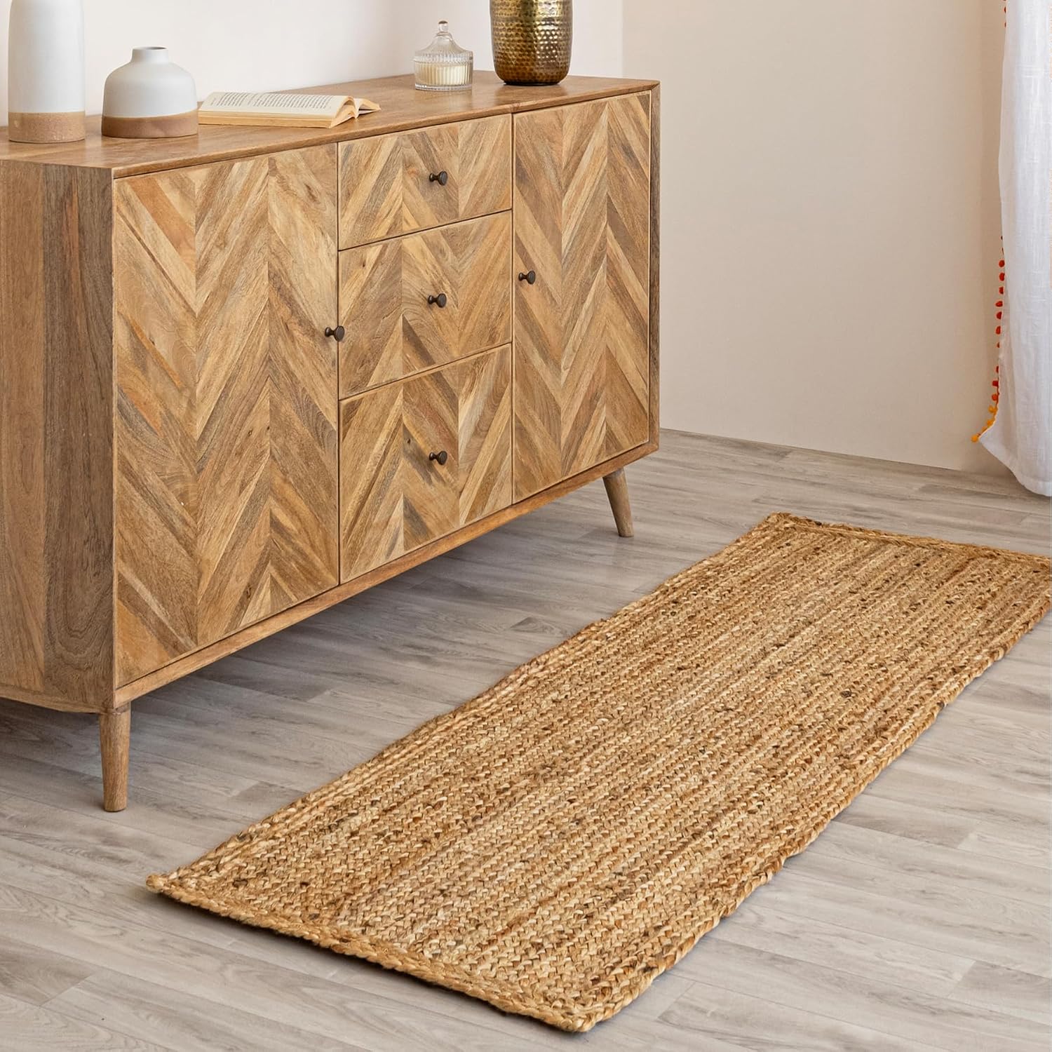 2x6 Braided Jute Runner Rug