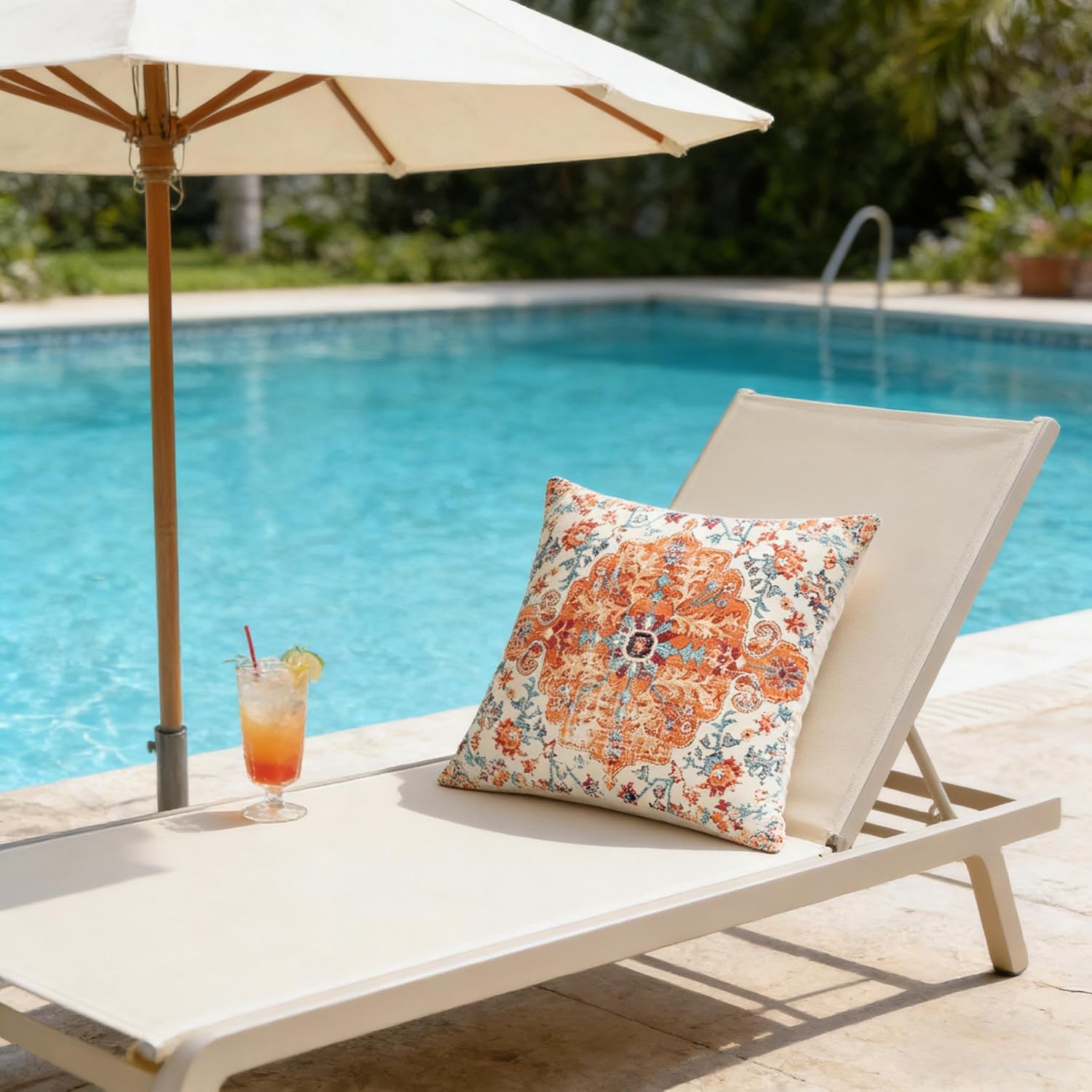 Boho Outdoor Pillow Covers 2 Pack