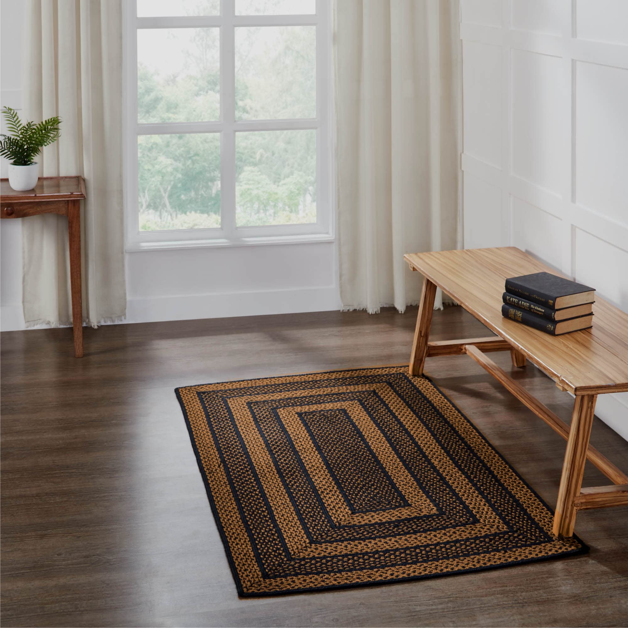 Striped Jute Farmhouse Rug 20x30