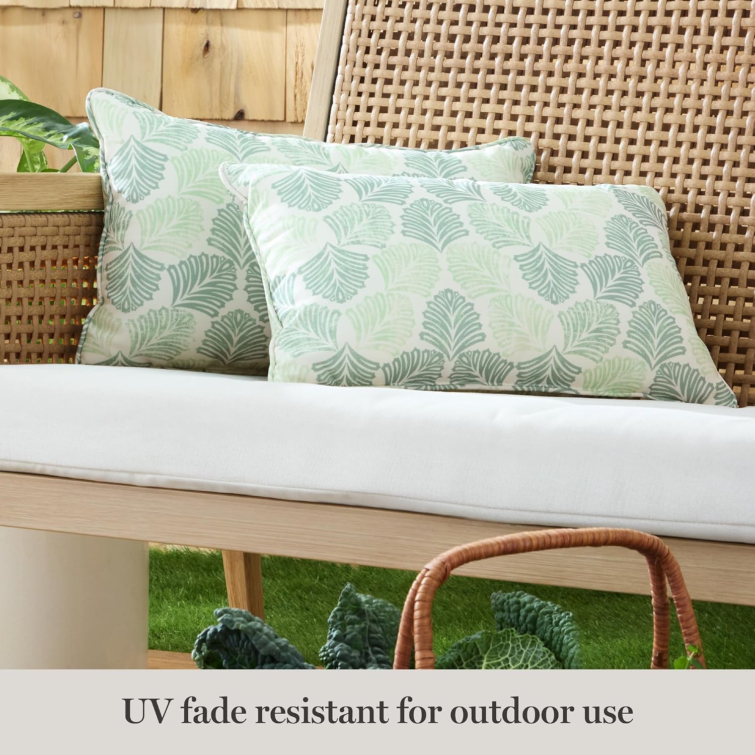 Tropical Green Lumbar Pillows 2 Pack