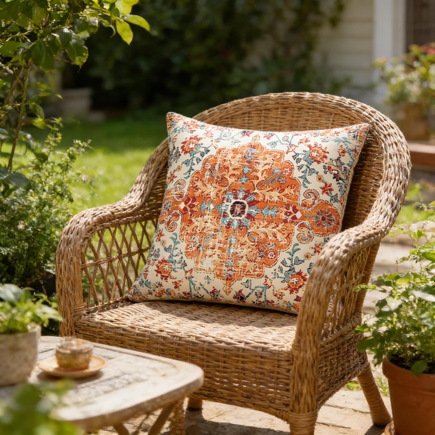 Boho Outdoor Pillow Covers 2 Pack