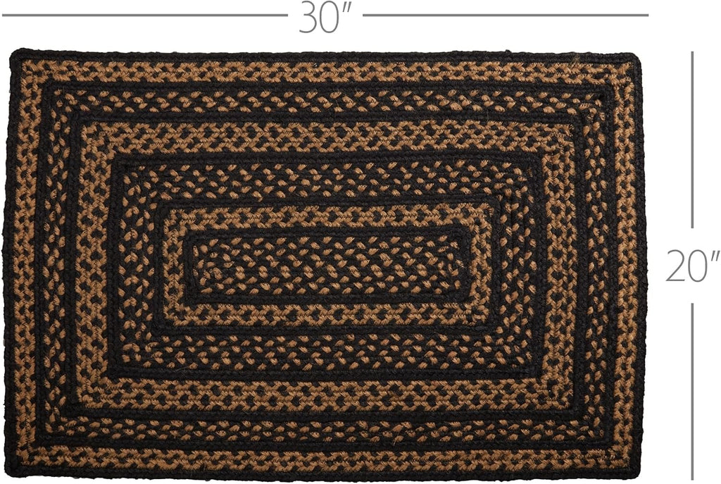 Striped Jute Farmhouse Rug 20x30