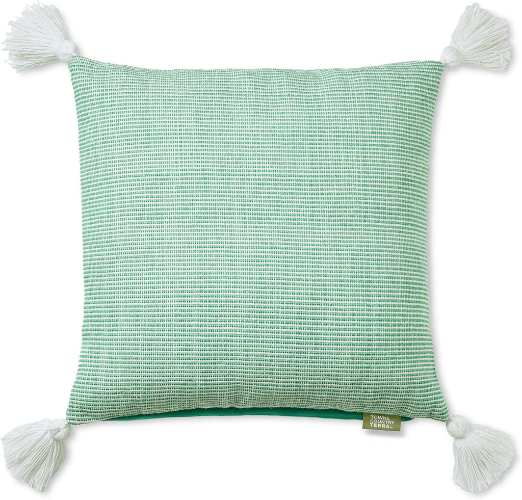 Ribbed Indoor Outdoor Decor Pillow
