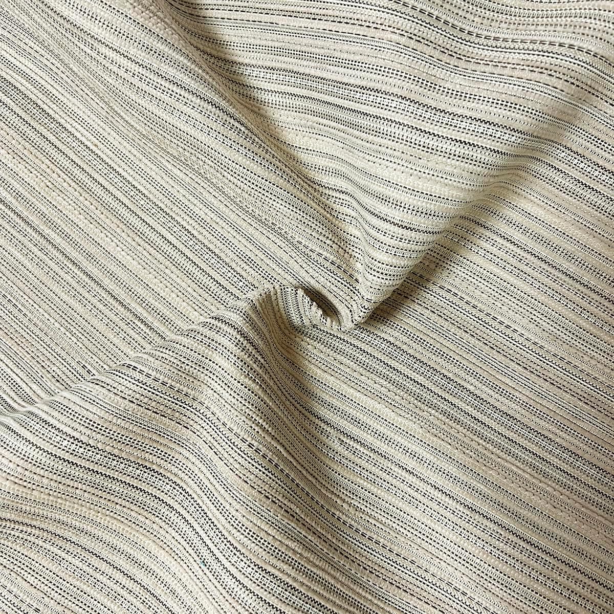 Beige Stripe Chenille Pillow Covers 2 Pack