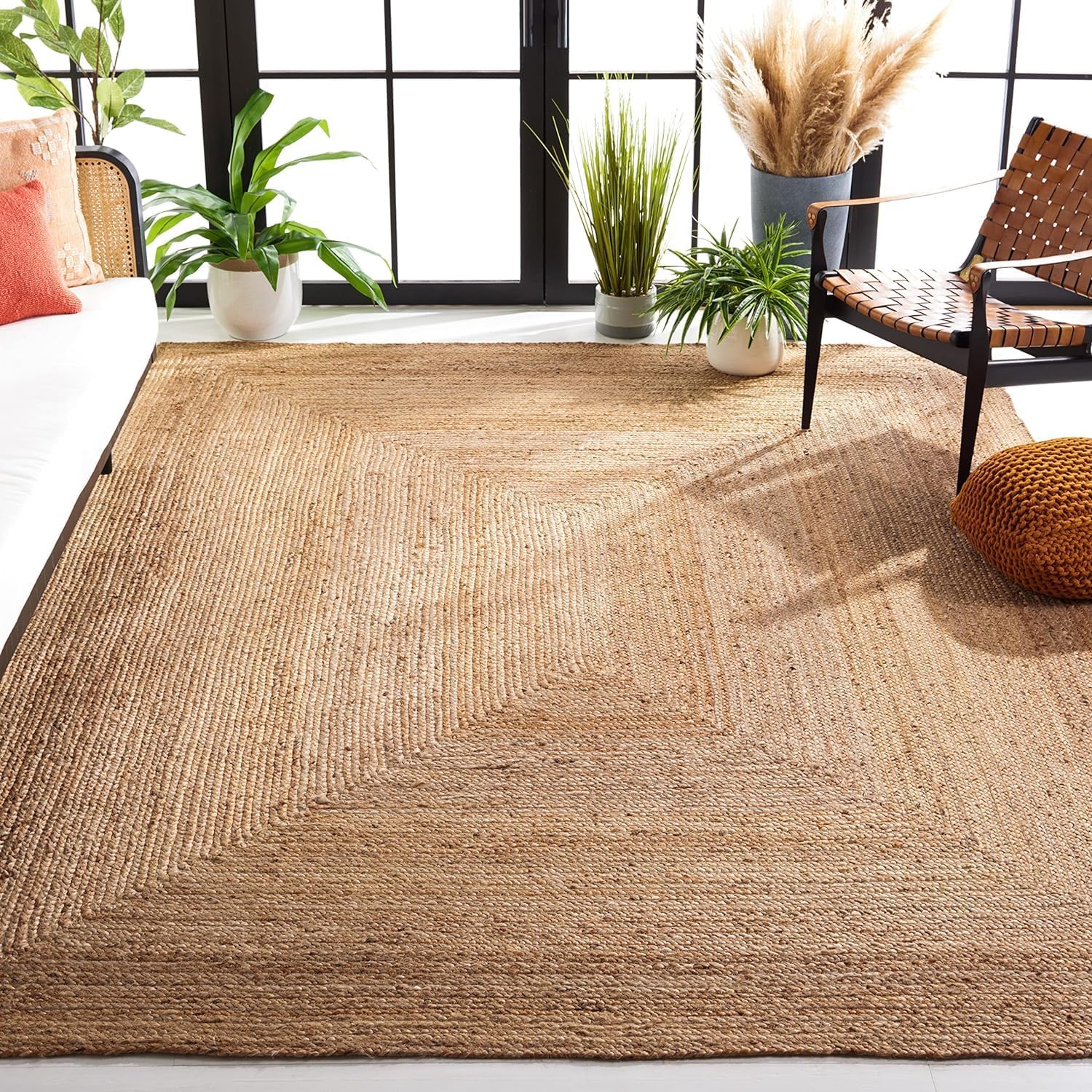 6x9 Rectangular Braided Jute Rug