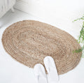 Oval Braided Jute Rug 3x5