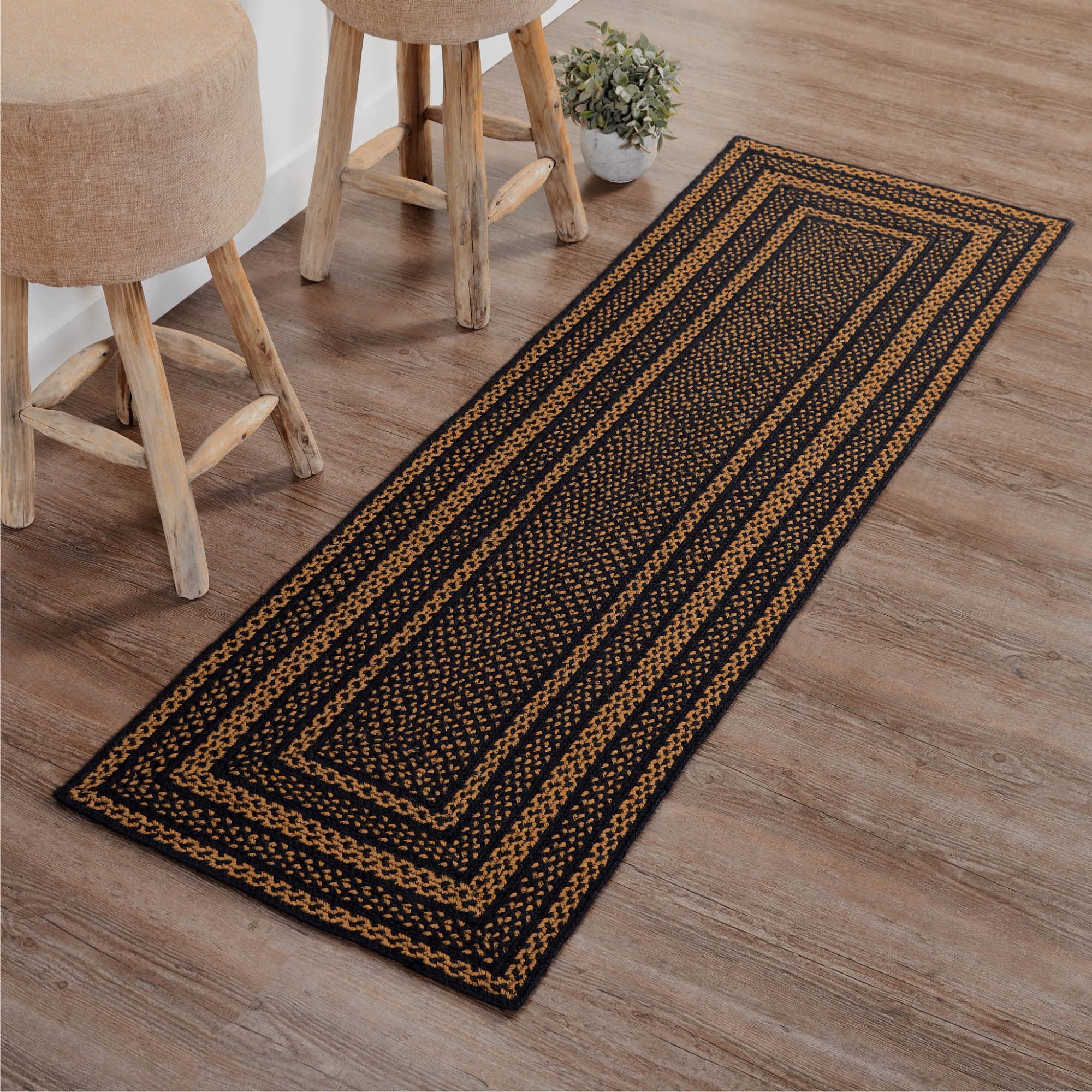 Striped Jute Farmhouse Rug 20x30