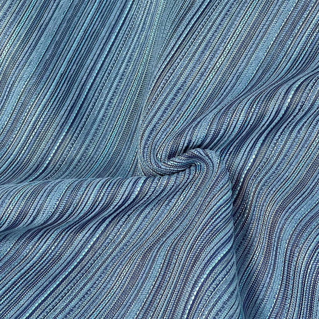 Blue Stripe Chenille Pillow Covers 2 Pack