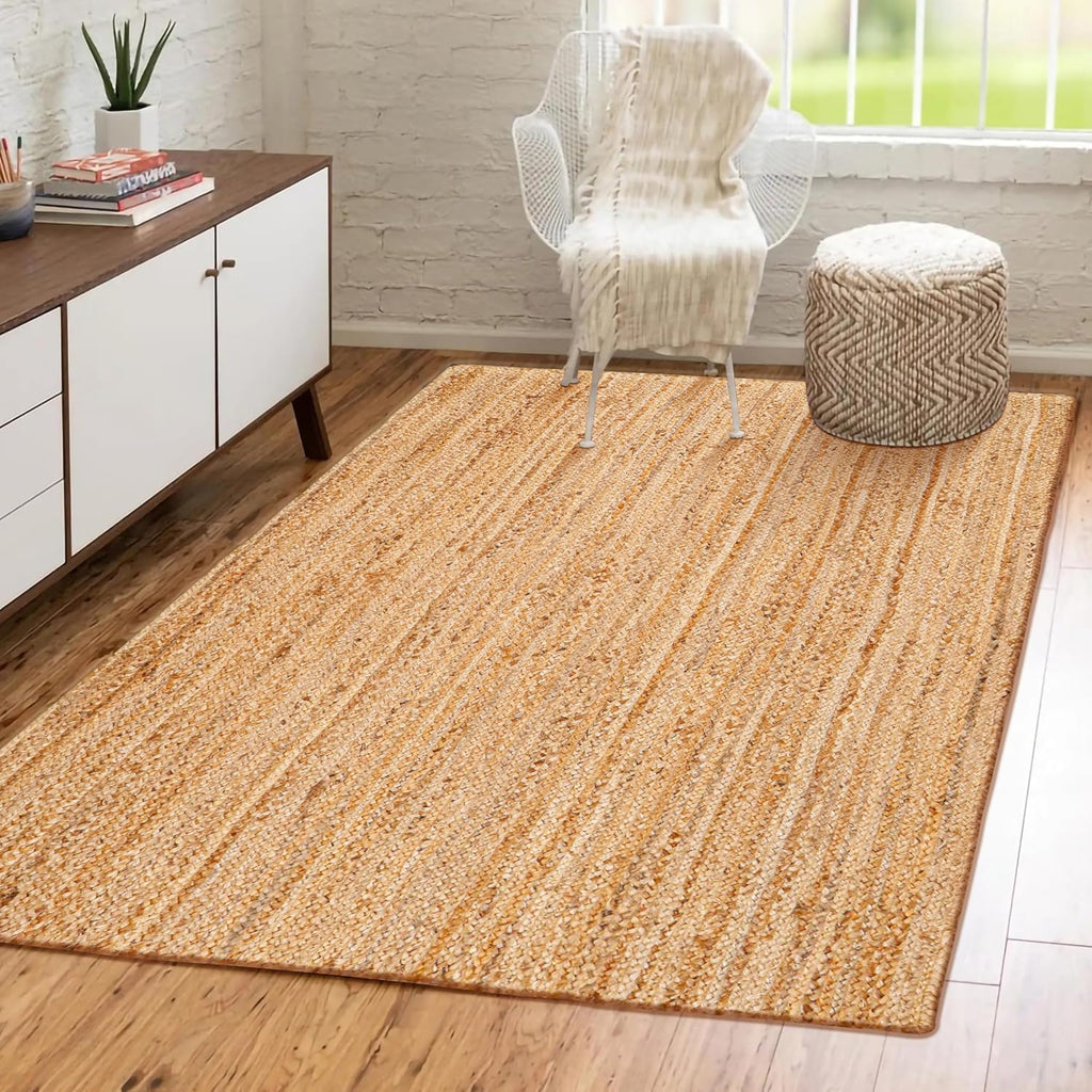 3x5 Boho Braided Jute Rug