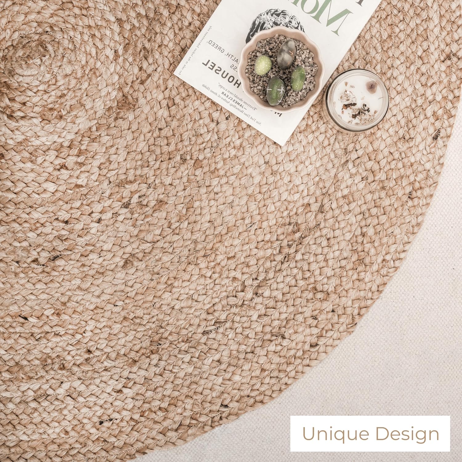 Oval Braided Jute Rug 3x5
