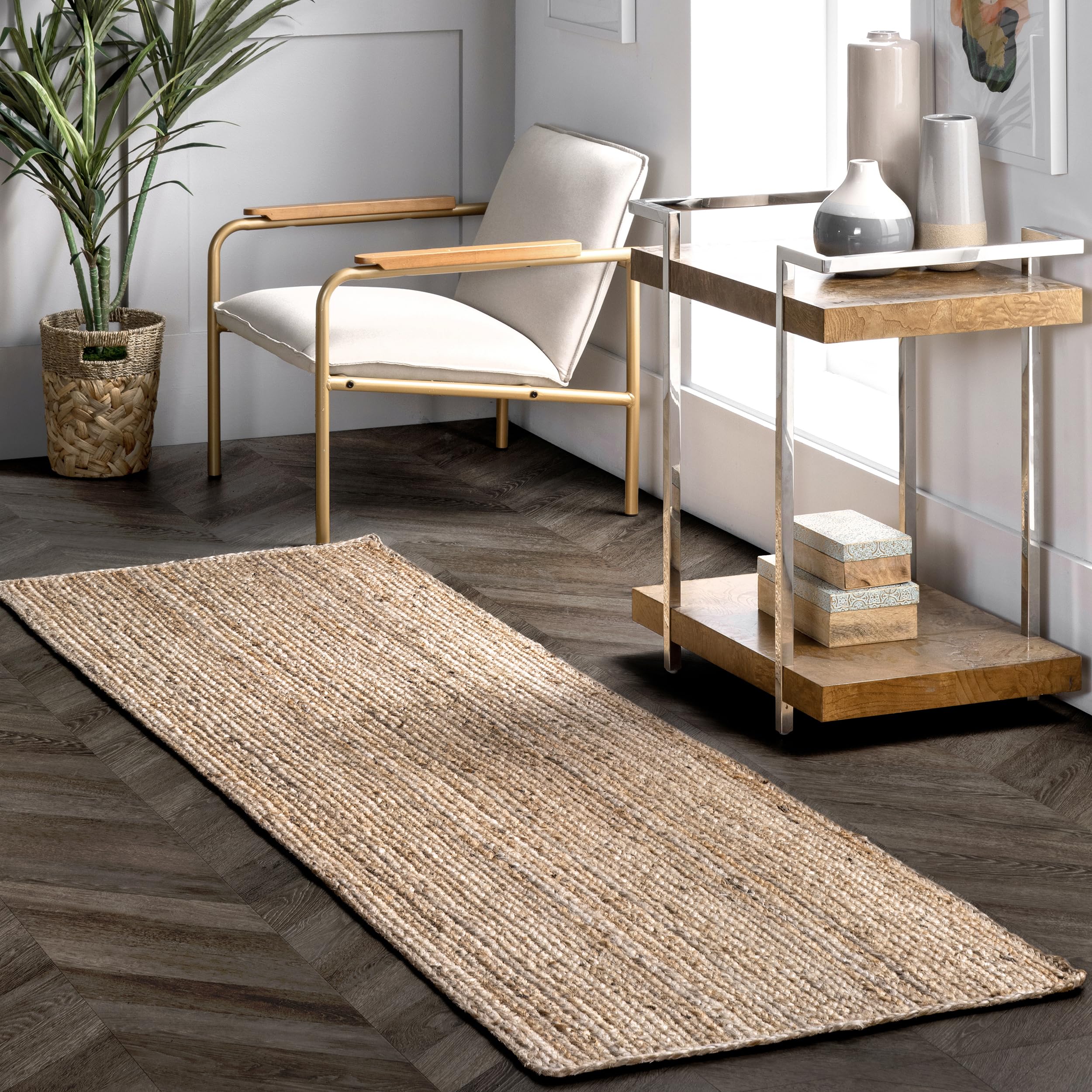 6x9 Natural Jute Farmhouse Rug