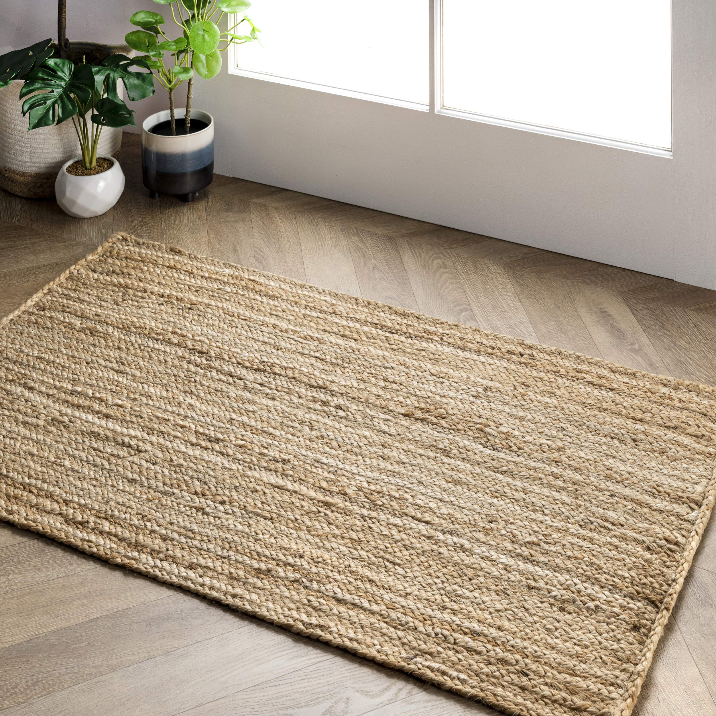 6x9 Natural Jute Farmhouse Rug