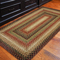 Black Brown Braided Jute Rug 20x30